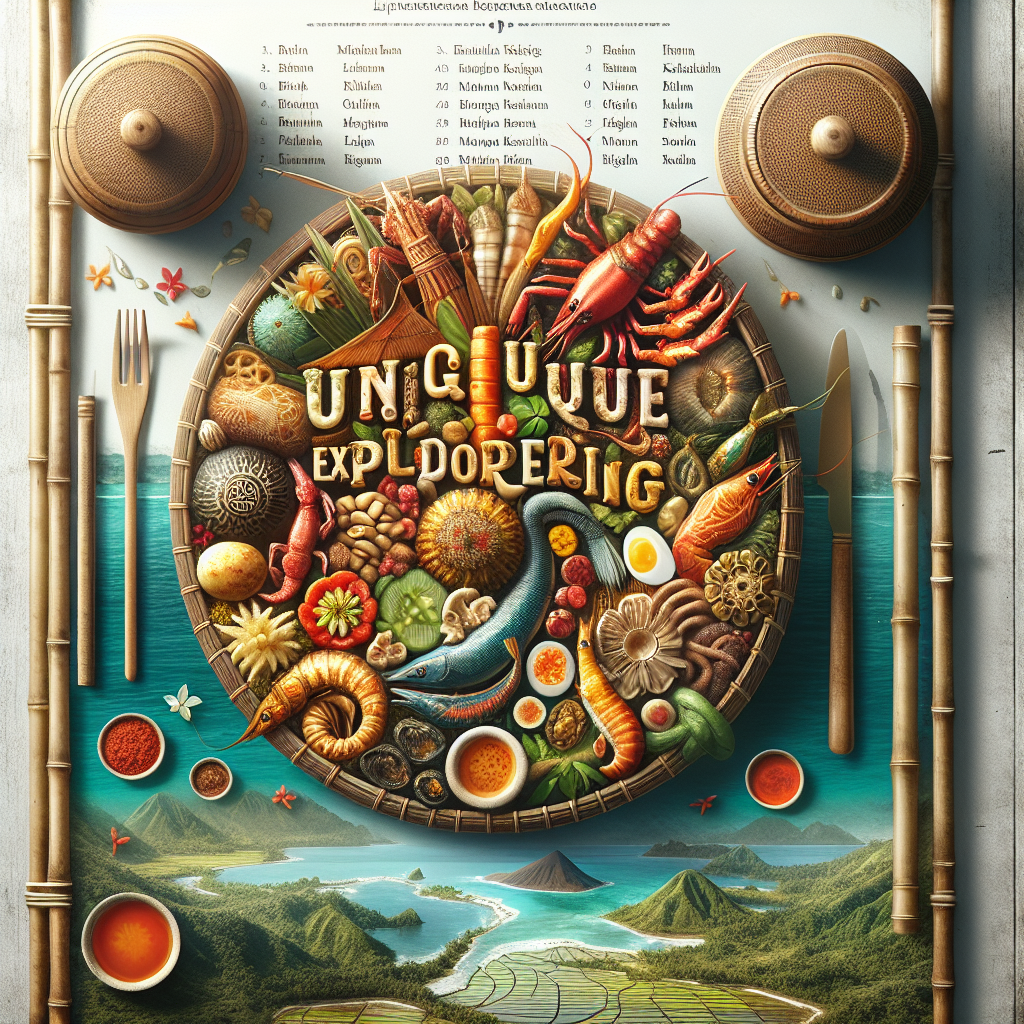 Eksplorasi Kuliner Unik: Makanan Aneh dari Penjuru Indonesia